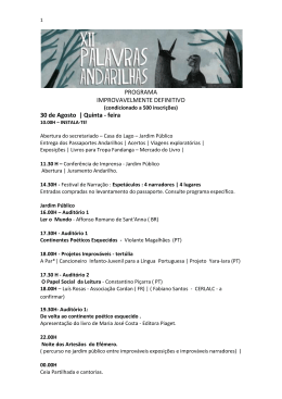 PROGRAMA IMPROVAVELMENTE DEFINITIVO 30 de Agosto