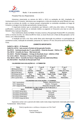 (AC), Amplia&ccedil;&atilde;o do Conhecimento do III Trimestre