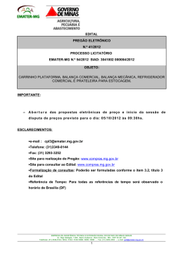 EDITAL DE LICITA&Ccedil;&Atilde;O