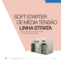 SOFT STARTER DE MÉDIA TENSÃO LINHA STRATA