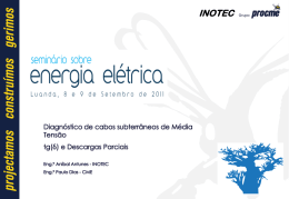 Diagn&oacute;stico de cabos subterr&acirc;neos de m&eacute;dia tens&atilde;o