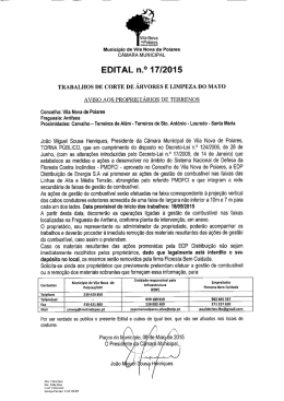 EDITAL n.° 17/2015
