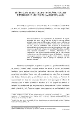 Artigo na &iacute;ntegra - Machado de Assis.net