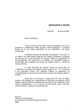 Baixar Publicação em PDF - Câmara Municipal de Salvador-BA