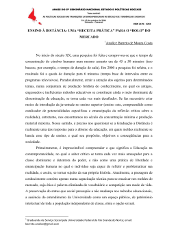 ENSINO &Agrave; DIST&Acirc;NCIA: UMA &ldquo;RECEITA PR&Aacute;TICA&rdquo; PARA