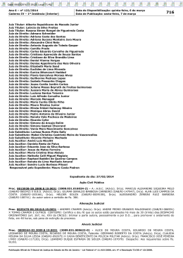 Ano 6 &ndash; n&ordm; 122/2014 Data de Disponibiliza&ccedil;&atilde;o: quinta