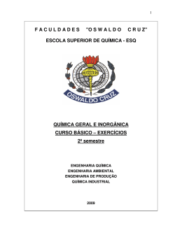 F A C U L D A D E S     "O S W A L D O     C R U Z" ESCOLA
