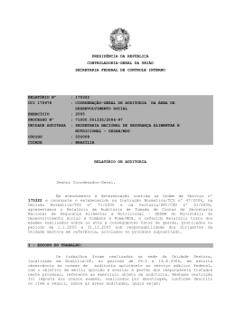 Relatório e Certificado de Auditoria e Parecer do Órgão de Controle