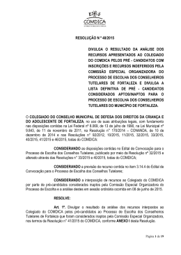 resolu&ccedil;&atilde;o 48-2015 - Prefeitura Municipal de Fortaleza