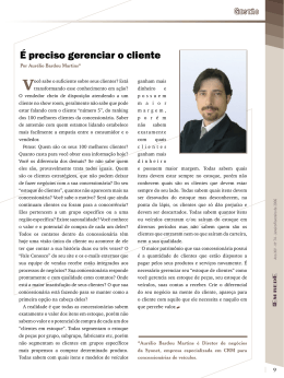 &Eacute; preciso gerenciar o cliente