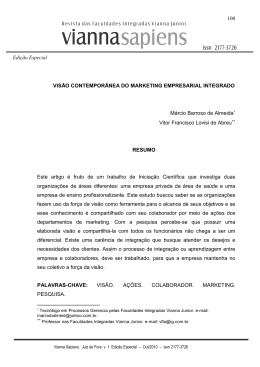 vis&atilde;o contempor&acirc;nea do marketing empresarial integrado.