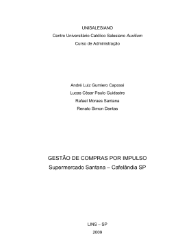 GEST&Atilde;O DE COMPRAS POR IMPULSO