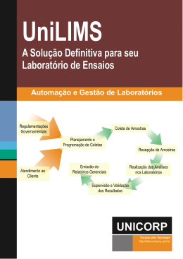A Solu&ccedil;&atilde;o Definitiva para seu Laborat&oacute;rio de Ensaios