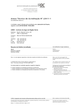 Anexo Técnico de Acreditação Nº L0411-1 - IAREN