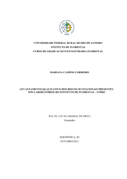 Levantamento qualitativo dos riscos ocupacionais presentes nos