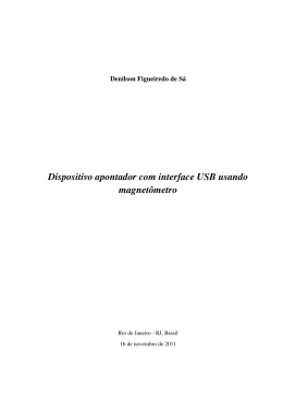 Dispositivo apontador com interface USB usando