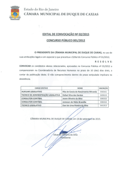 4 Estado do Rio deJaneiro - C&acirc;mara Municipal de Duque de Caxias