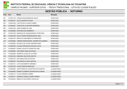 GEST&Atilde;O P&Uacute;BLICA - NOTURNO