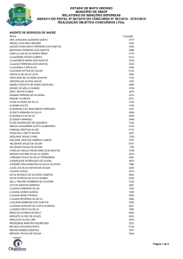 Anexo II - Relat&oacute;rio de Isen&ccedil;&otilde;es Deferidas