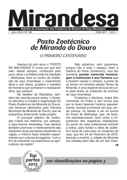 Julho - Mirandesa