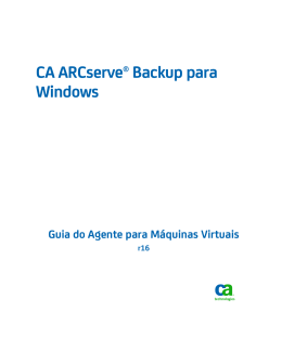 Guia do Agente para Máquinas Virtuais do CA ARCserve Backup