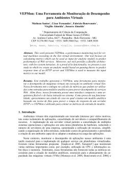 VEPMon: Uma Ferramenta de Monitora&ccedil; &tilde;ao de Desempenho para