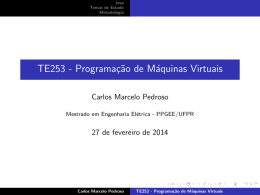 TE253 - Programação de Máquinas Virtuais