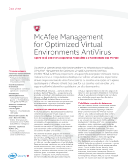 McAfee Management for Optimized Virtual Environments AntiVirus