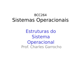Estruturas do Sistema Operacional