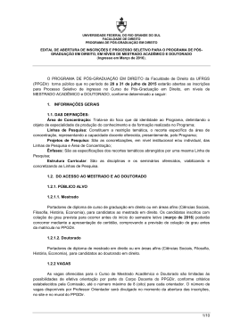 INGRESSO 2016 INSCRI&Ccedil;&Atilde;O DEFINITIVA E ENTREGA