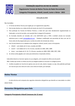 Regulamento Rotina Técnica 2015.