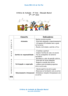 Educação Musical - Agrupamento de Escolas de Vila Flor