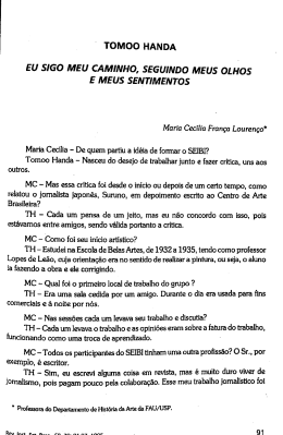 tomoo han da eu sigo meu caminho, seguindo meus olhos e meus