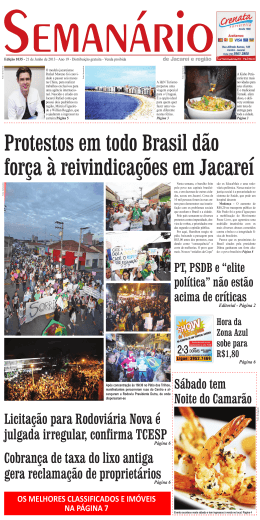 Edi&ccedil;&atilde;o 1035, de 28 de Junho de 2013