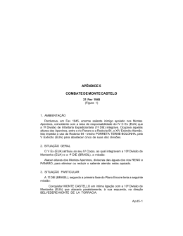 APÊNDICE 5 COMBATE DE MONTE CASTELO