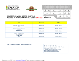 CONDOMÍNIO VILLA MONTE CASTELO
