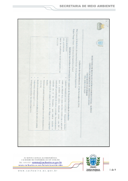 SECRETARIA DE MEIO AMBIENTE