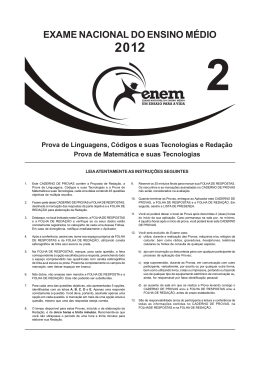 EXAME NACIONAL DO ENSINO MÉDIO