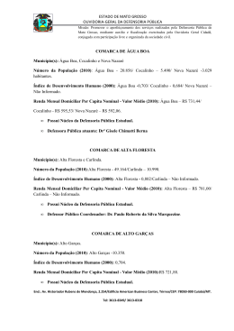 ESTADO DE MATO GROSSO OUVIDORIA