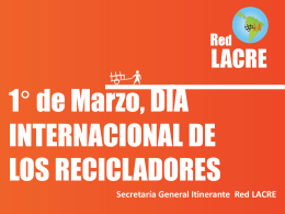Presentación de PowerPoint - Asociacion de Recicladores Bogota