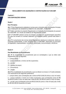 Regulamento Funcamp
