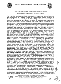 Ata abertura Propostas de Preços