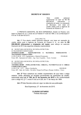 decreto n° 1263-2015 operacao de credito 850