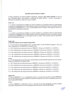 Edital 18 2015 – Retificação 2