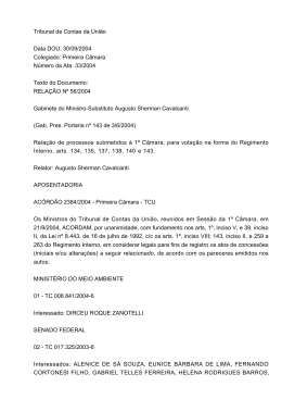 Primeira C&acirc;mara