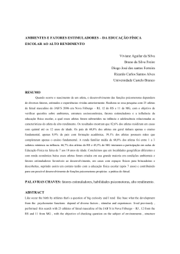 Veja o artigo completo - Universidade Castelo Branco