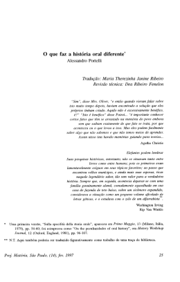 O que faz a história oral diferente File