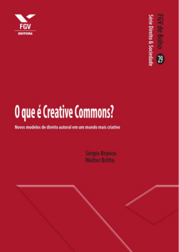 O que e Creative Commons? - Sistema de Bibliotecas FGV