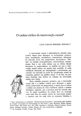 O car&aacute;ter c&iacute;clico da interven&ccedil;&atilde;o estatal
