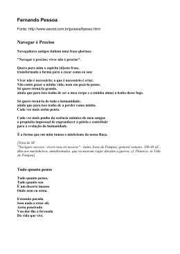 Fernando Pessoa Navegar &eacute; Preciso